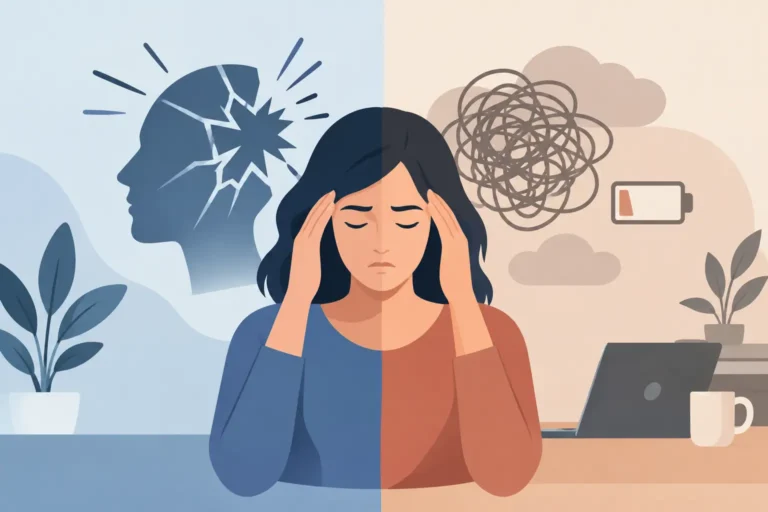 كيف تفهم الفرق بين الصدمة والاحتراق النفسي؟